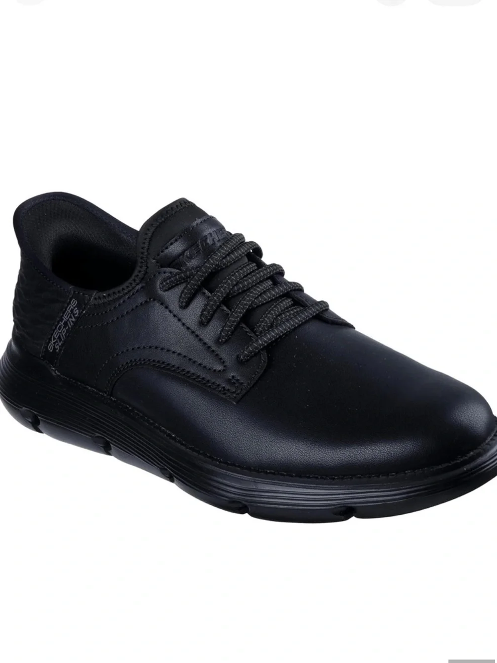 Skechers Garza Gervin Men’s 8.5 Black Oxford Slip-Ins Worn Once